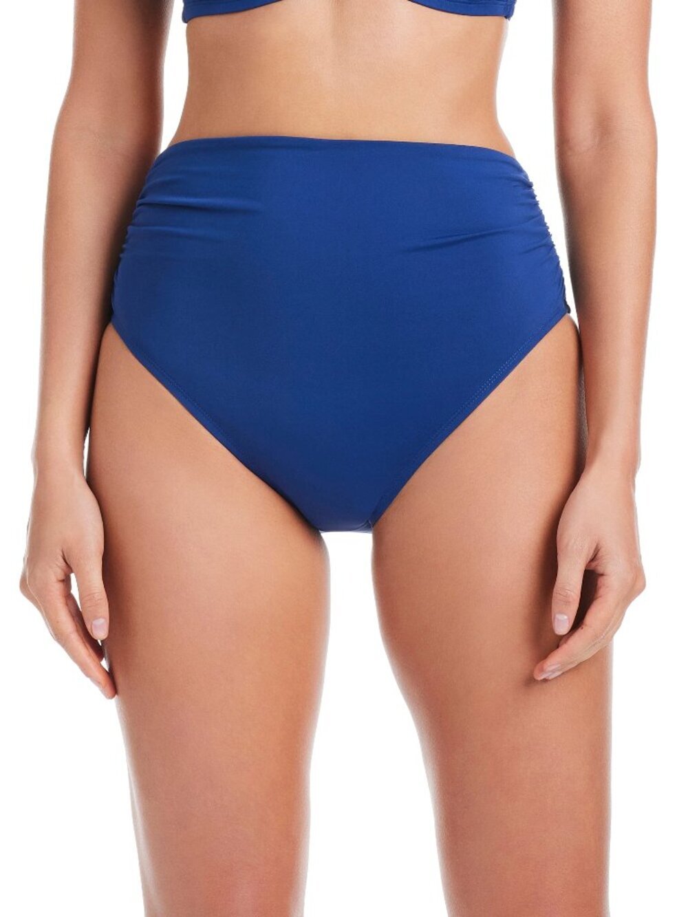 NWT Bleu Rod Beattie Women's Kore Shirred High Waist Bikini Bottom 6